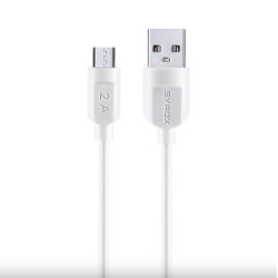 Syrox C70 Micro Usb Şarj ve Data Kablosu 2.0A 1.1Mt Beyaz